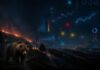 Пожары, медведи. Статистика. Аналитика. Изображение нейросети