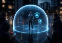 Защитный купол от мошенников. Изображение нейросети