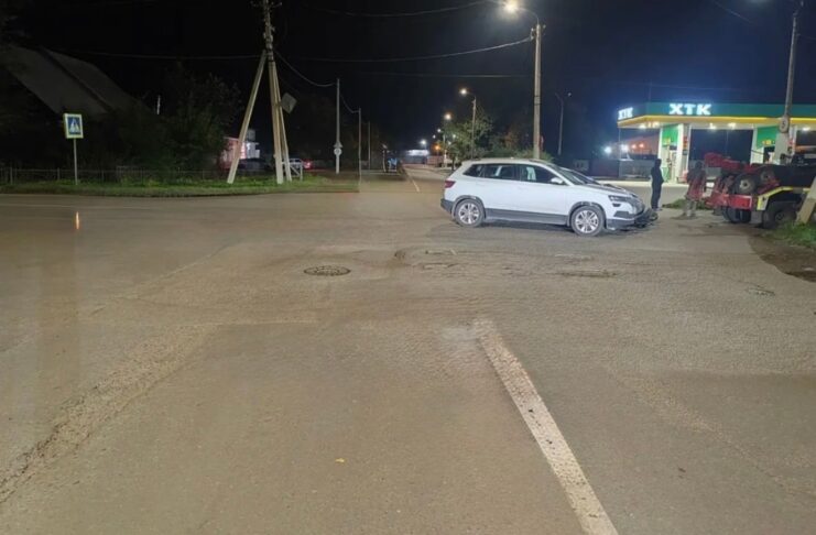 В Абакане в ДТП пострадал водитель Фото Госавтоинспекции
