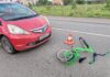 В Абакане автомобиль сбил 8-летнего велосипедиста Фото Госавтоинспекции