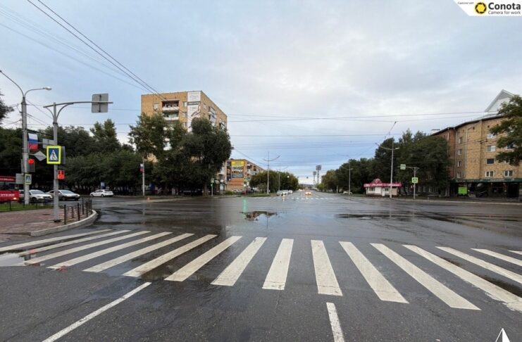 В Абакане 73-летняя женщина попала под машину Фото Госавтоинспекции
