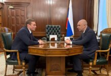 Глава Хакасии встретился с министром финансов России Валентин Коновалов и Антон Силуанов. Фото из телеграм-канала главы РХ
