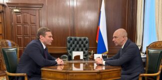 Глава Хакасии встретился с министром финансов России Валентин Коновалов и Антон Силуанов. Фото из телеграм-канала главы РХ