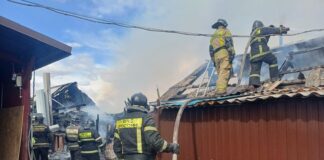 Два пожара потушили за сутки в Хакасии Фото МЧС