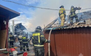 Два пожара потушили за сутки в Хакасии Фото МЧС