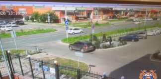 Кадр съемки видеонаблюдения