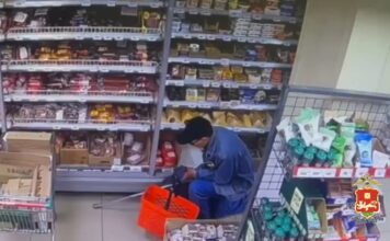 В Абакане задержали подозреваемого в серии краж из магазина Кадр съемки МВД