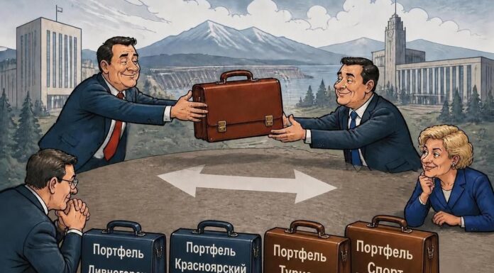Елена Егорова стала новым «кандидатом» на трудоустройство за пределами Хакасии Обмен портфелями. Изображение сгенерировано ИИ