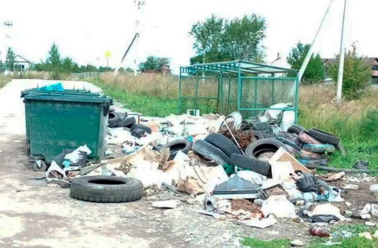 Саяногорцы пожаловались в Народный фронт на невывезенный мусор Фото из телеграм-канала Народного фронта