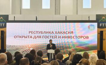 Глава Хакасии представил туристический потенциал республики на форуме в Москве Фото из телеграм-канала главы РХ