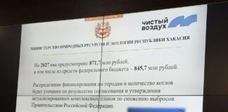 В правительстве Хакасии подвели промежуточные итоги реализации проекта «Чистый воздух» Фото из канала Минприроды РХ