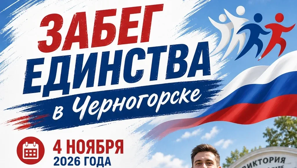 Забег единства в Черногорске Забег единства в Черногорске