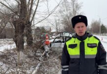 Водитель погиб в ДТП в Белом Яре Кадр съемки ГАИ